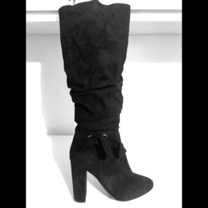 Above the knee slouch style boots